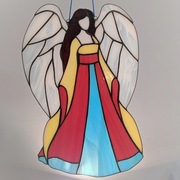 Anioł Stróż - witraż Tiffany