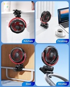 Wentylator wiatrak z klipsem do mocowania usb bezprzewodowy