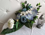 Komplet Kompozycja duża na grób , chryzantemy 