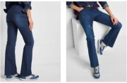 BONPRIX _LZ GKQ GRANATOWE JEANSY BOOTCUT _/ 44