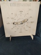 Zegar do nauki czasu zegarek edukacyjny  nauka godziny 