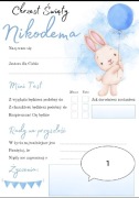 Ankiety na Chrzest Święty lub Roczek