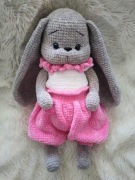 Króliczek na szydełku duży XXL 