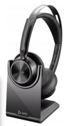 Poly Voyager Focus 2 słuchawki bezprzewodowe USB-A z bazą