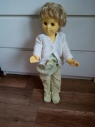 Lalka z czasów PRL płacząca 60 cm wysokości