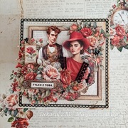 Kartka, ręcznie robiona, urodziny, Rocznica 