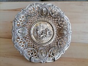 AŻUROWA PATERA LUDWIK XVI MARIA ANTONINA SREBRO 800 NIEMCY HANAU XIXw