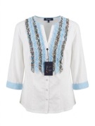 Ekskluzywna Bluzka BARILOCHE Hiszpańska Bawełna Nowa z Metką Rozm 38 (M)