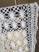 Szydełkowy duży obrus,narzuta,firana 250cm x 230cm bawełna