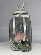 Stroik świąteczny w szkle z baletnicą