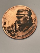 Piłsudski. Bimetal. Miedź / alpaka fi 50 mm. Gyges