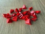 LEGO dachówki różne czerwony 25 szt.