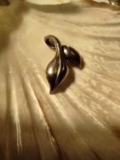 Piękny stara autorska zawieszka srebro modern PRL design 