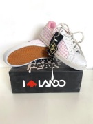 Lando Footwear 40 / 26,5 cm damskie, biało-różowe, klasyk skate