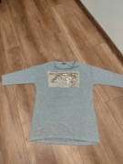 Szara bluzka z dwustronnymi cekinami