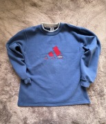 Vintage ADIDAS Equipment EQT Bluza Polar Gruby Mięsisty 90s Boxy XL