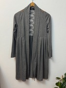 Kardigan wiskozowy koronkowy szary wiskoza Vivo Modo Collection M 38