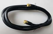 Kabel antenowy RG-6/U 1,8m z wtykami czarny