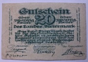 Notgeld - Gutschein, Austria, Steiermark, Styria, 20 Heller, 1920
