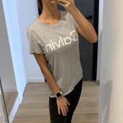 Szary t-shirt koszulka Calvin Klein Performance M