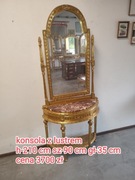 Konsola zlta z lustrem
