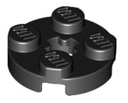 LEGO 2x4032 Plate, Round Black 2x2 używane