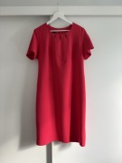 sukienka na wesele komunię czerwona 48 4XL
