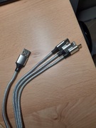 Ładowarka z 3 typami gniazd do telefonu