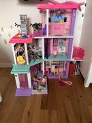 Zestaw Barbie (domek+ szafa+samolot+ samochody+lalki)