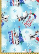 Tkanina bawełna Olaf bałwan 1m # 4174