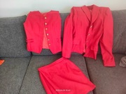 ELEGANCKI_Garnitur / Damski_Czerwony_Zjawiskowy_36_Okazja