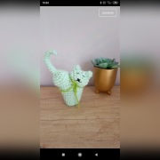 Kotek szydełko amigurumi prezent dekoracja