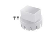 Adapter rury spustowej rynny deszczowej, złączka, do rynny biały 3x4 cala