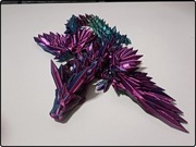 Smok Kryształowy ze skrzydłami, Figurka 3D, Zabawka, Ruchomy wydruk 3D