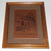 Miedzioryt obraz w ramce Salem Methodist Church