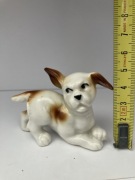 figurka PIES real porcelain foreign naklejk Piesek