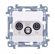 Gniazdo Antenowe ścienne Kontakt-simon biały CASK.01/11