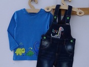 Ogrodniczki + bluzeczka - 18/24 mies.