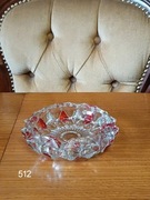 Popielniczka,artystyczne stare szlifowane szkło