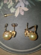 Kolczyki Cartier C4511 lata 70-80 z perłami.