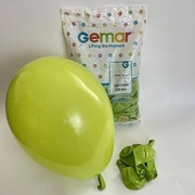 JASNOZIELONE Balony GEMAR| nr 11|10" (10 cm) | 5 szt./opak.