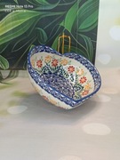 Miska ceramiczna serce Bolesławiec 0,8L.JS14