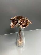 Kute Kwiaty róże z miedzi