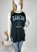 Bluzka Miami Marlins '47 100% bawełna sportowa streetwear longsleeve nowa