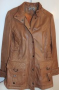 TCM. Brązowa skórzana kurtka  38/40
