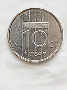 025 Holandia 10 centów, 1984