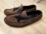 Zara mokasyny brązowe zamszowe 28 cm 41 modne wygodne