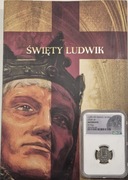Denar - Ludwik IX Święty | Louis IX - Moneta grading NGC 
