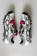 Buty rowerowe 41/26cm Force MTB SPD Crystal damskie biało-różowe stan BDB