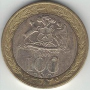 Chile 100 pesos 2009 23,5 mm  nr 2